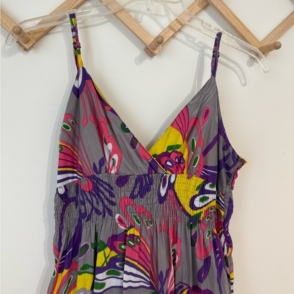 MPH Collection Floral/Butterfly Print Dress - Picture 2 of 4